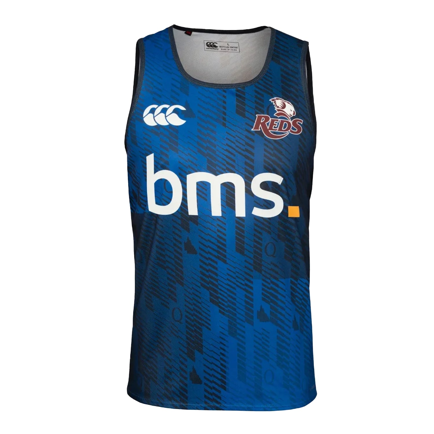 Navy - Front - Canterbury Unisex Adult 2025 Queensland Reds Training Vest Top