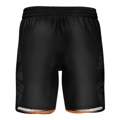 Black - Back - Canterbury Mens West Tigers Running Shorts