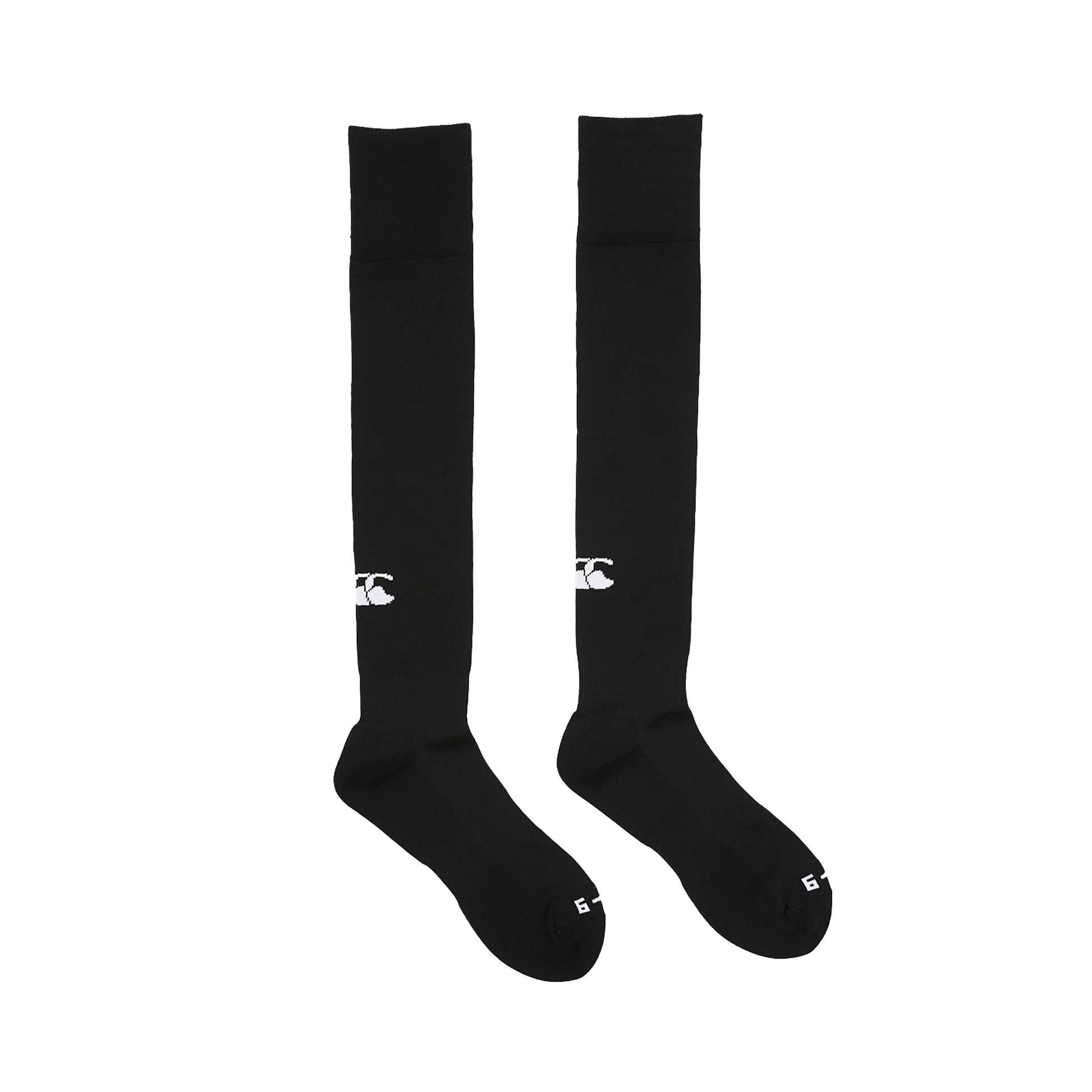 Black - Front - Canterbury Mens Club Logo Rugby Socks