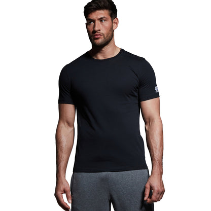 Black - Side - Canterbury Mens Club Plain T-Shirt