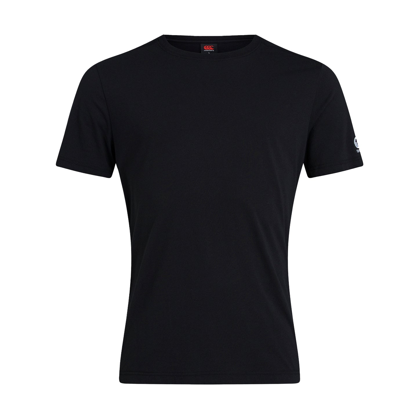 Black - Front - Canterbury Mens Club Plain T-Shirt
