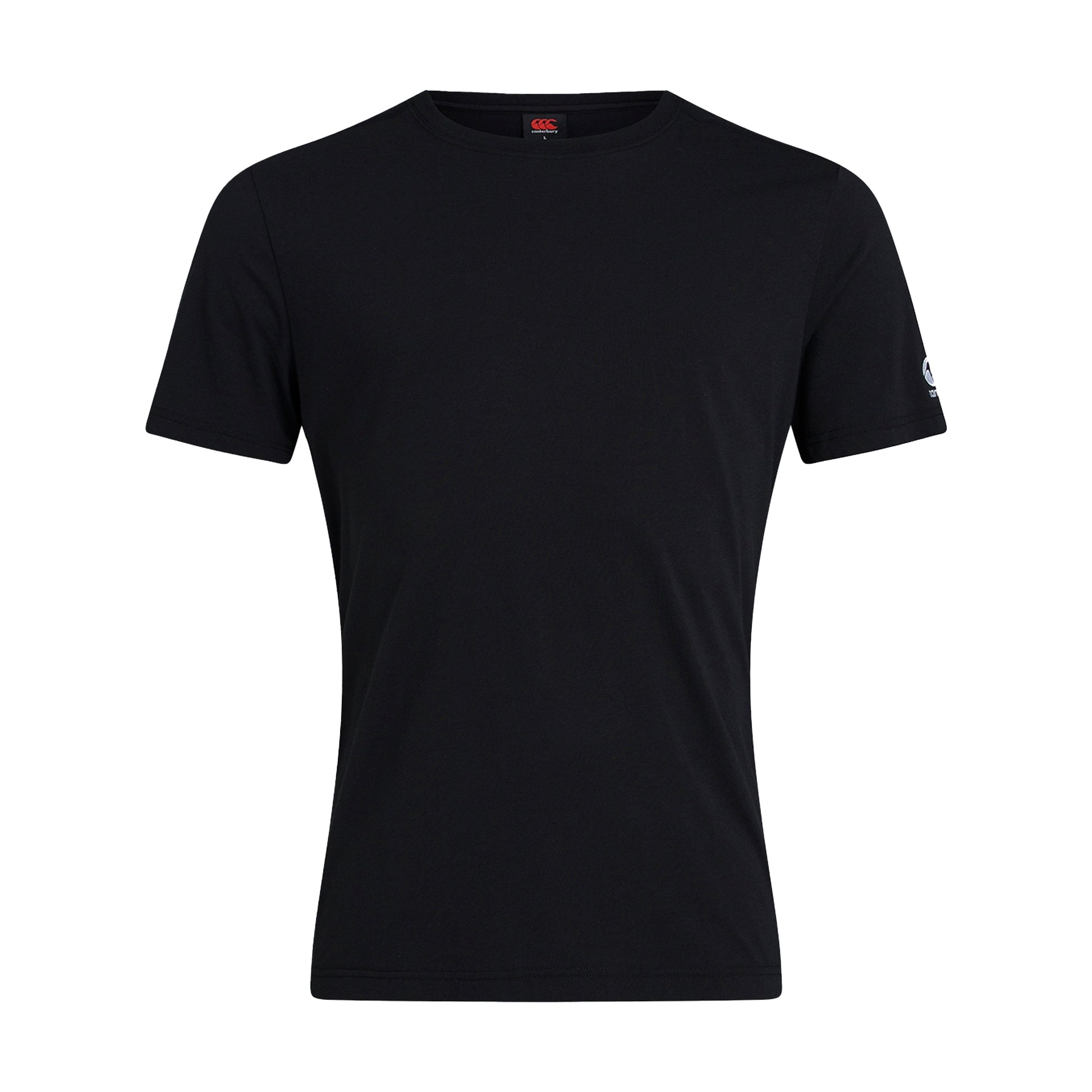Black - Front - Canterbury Mens Club Plain T-Shirt