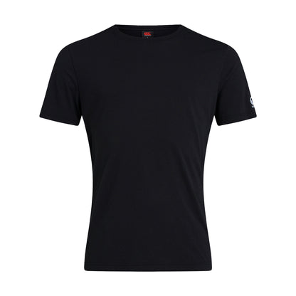 Black - Front - Canterbury Mens Club Plain T-Shirt