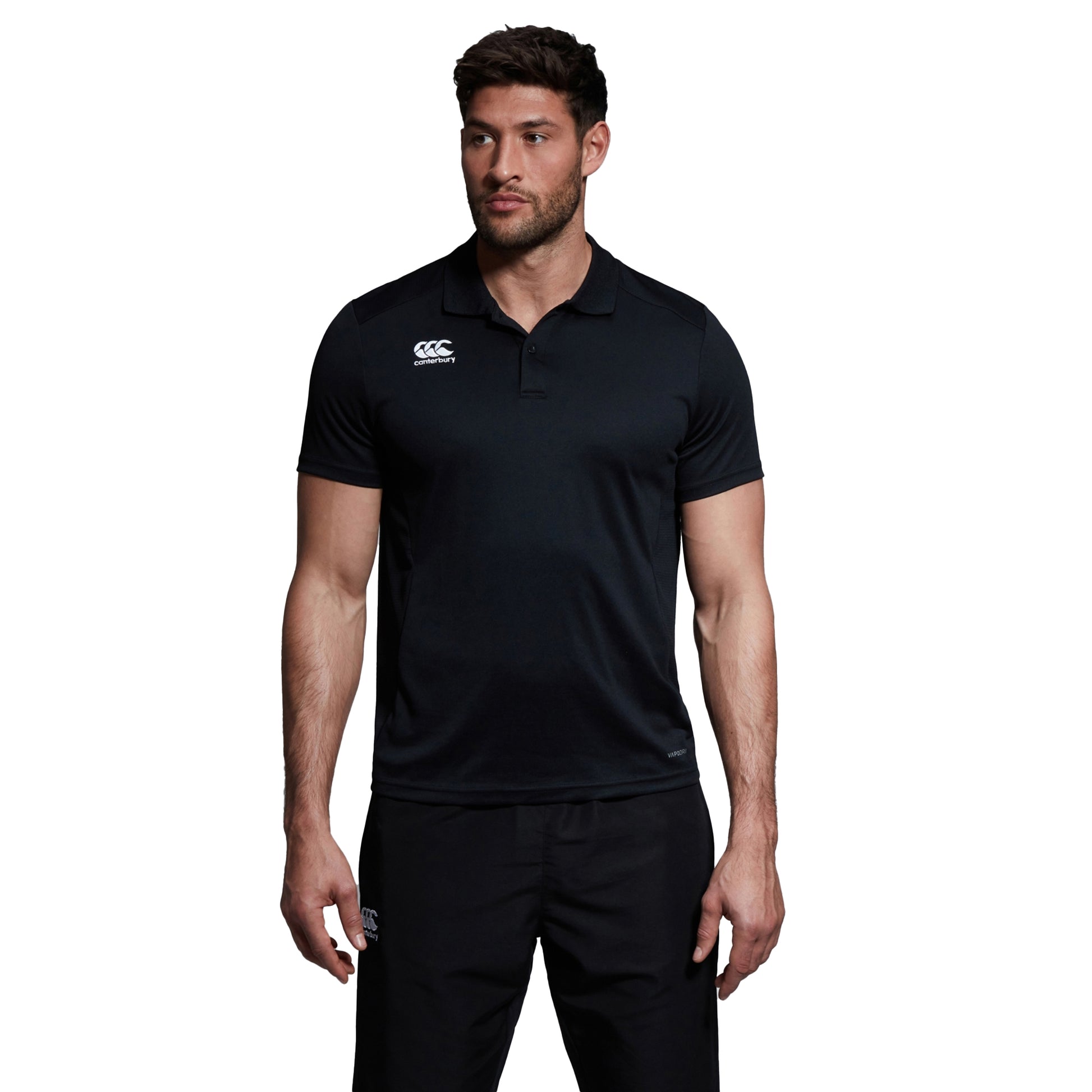 Black - Side - Canterbury Mens Club Dry Polo Shirt