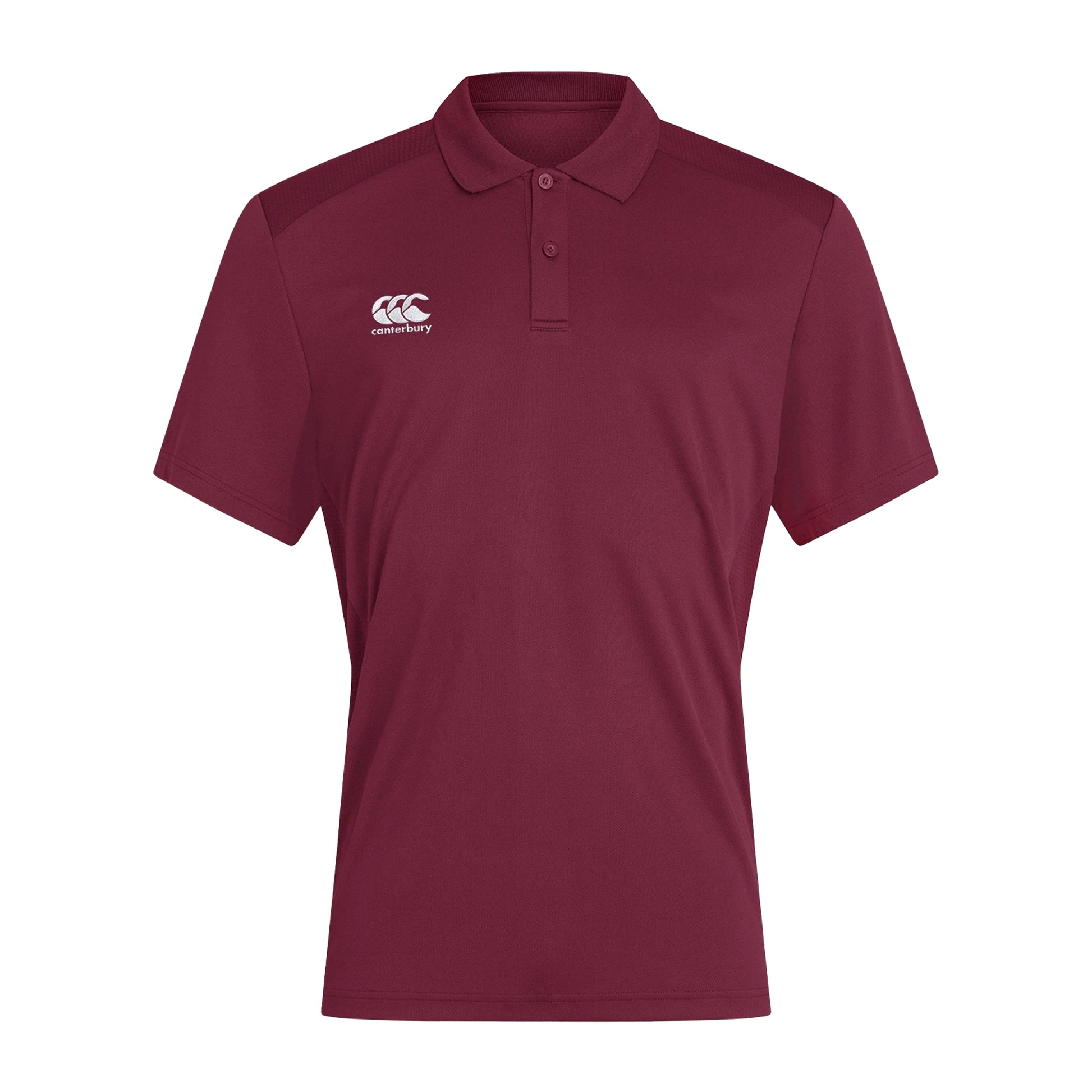 Maroon - Front - Canterbury Mens Club Dry Polo Shirt