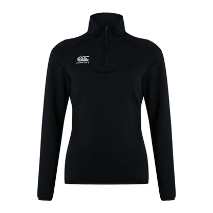 Black - Front - Canterbury Womens-Ladies Club QZ Training Midlayer