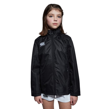 Black - Side - Canterbury Childrens-Kids Club Vaposhield Waterproof Jacket