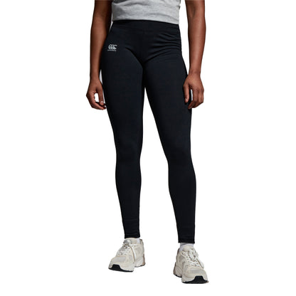 Jet Black - Side - Canterbury Womens-Ladies Vapodri Full Length Leggings