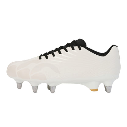 White - Side - Canterbury Unisex Adult Stampede Groundbreak Team Stamped Soft Ground Football Boots