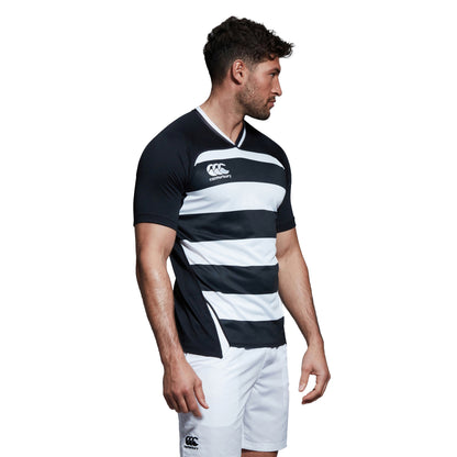 Black - Lifestyle - Canterbury Mens Evader Vapodri Hoop Detail Jersey