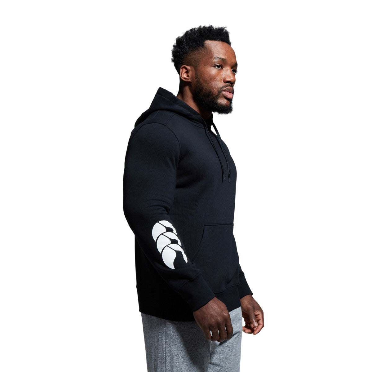 Black - Side - Canterbury Mens Club Hoodie