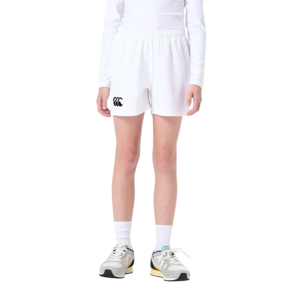 White - Pack Shot - Canterbury Childrens-Kids Advantage 2.0 Shorts