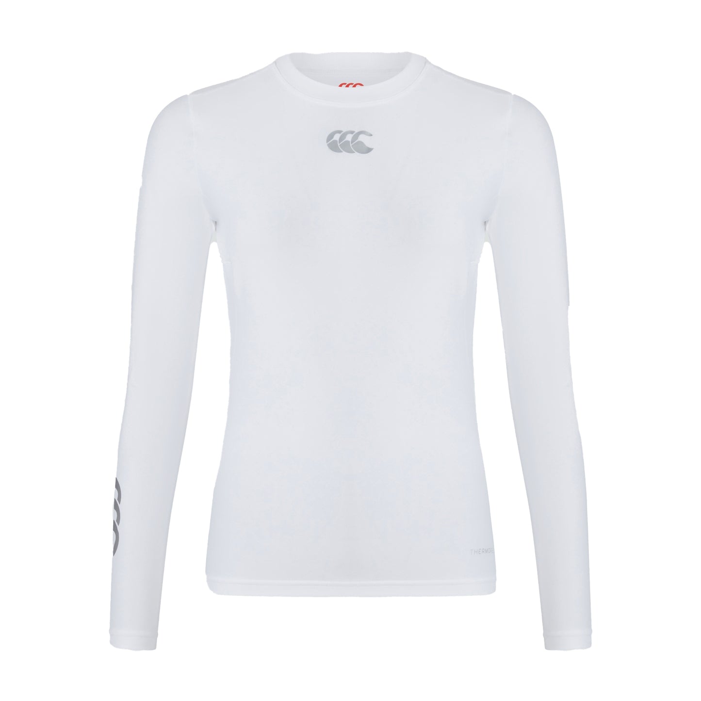 White - Front - Canterbury Womens-Ladies Thermoreg Long-Sleeved Base Layer Top