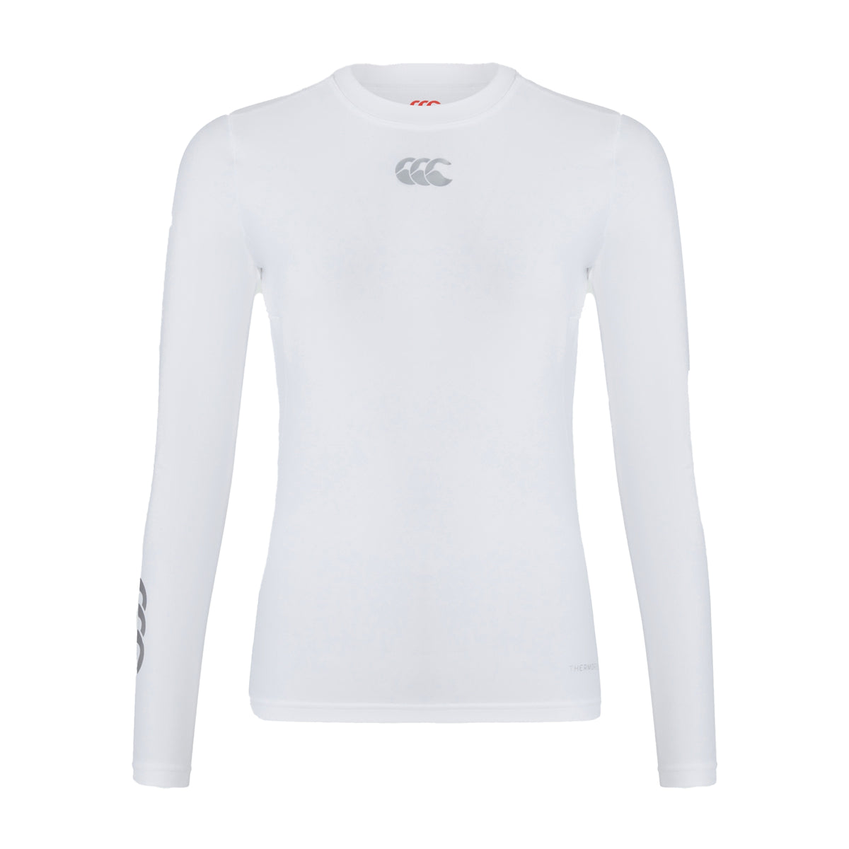White - Front - Canterbury Womens-Ladies Thermoreg Long-Sleeved Base Layer Top