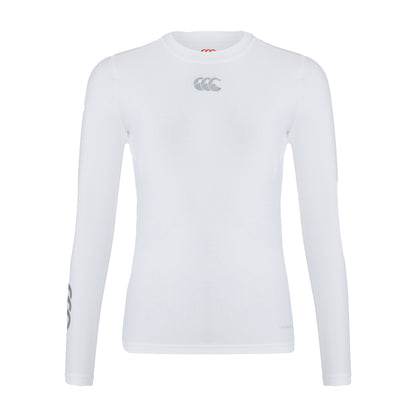 White - Front - Canterbury Womens-Ladies Thermoreg Long-Sleeved Base Layer Top