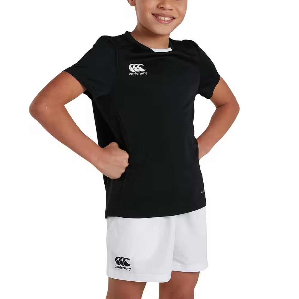 Black - Side - Canterbury Childrens-Kids Club Dry T-Shirt