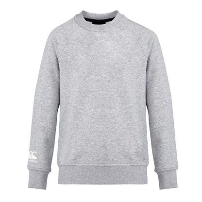Classic Marl - Front - Canterbury Childrens-Kids Club Crew Neck Sweatshirt