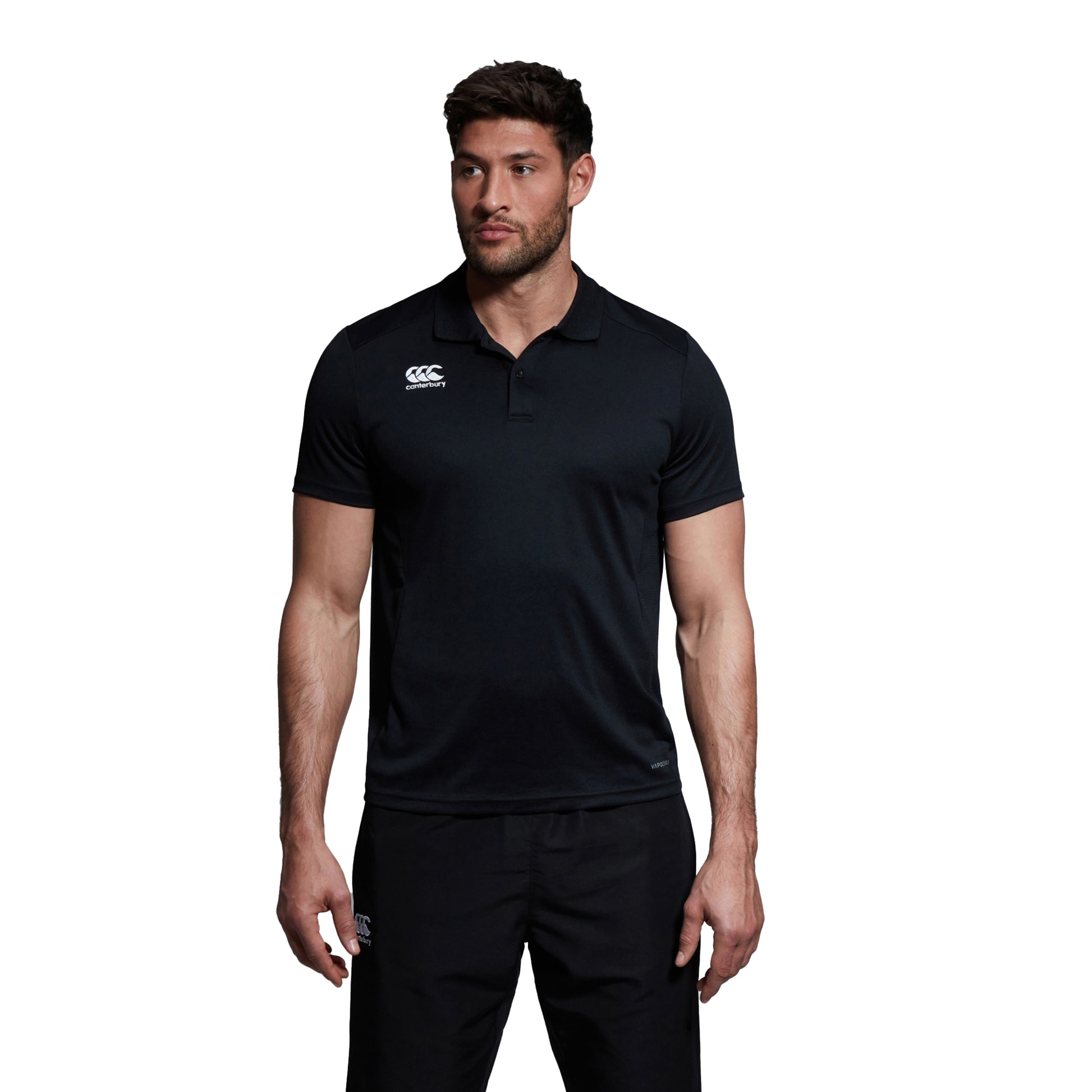Black - Side - Canterbury Mens Club Dry Polo Shirt
