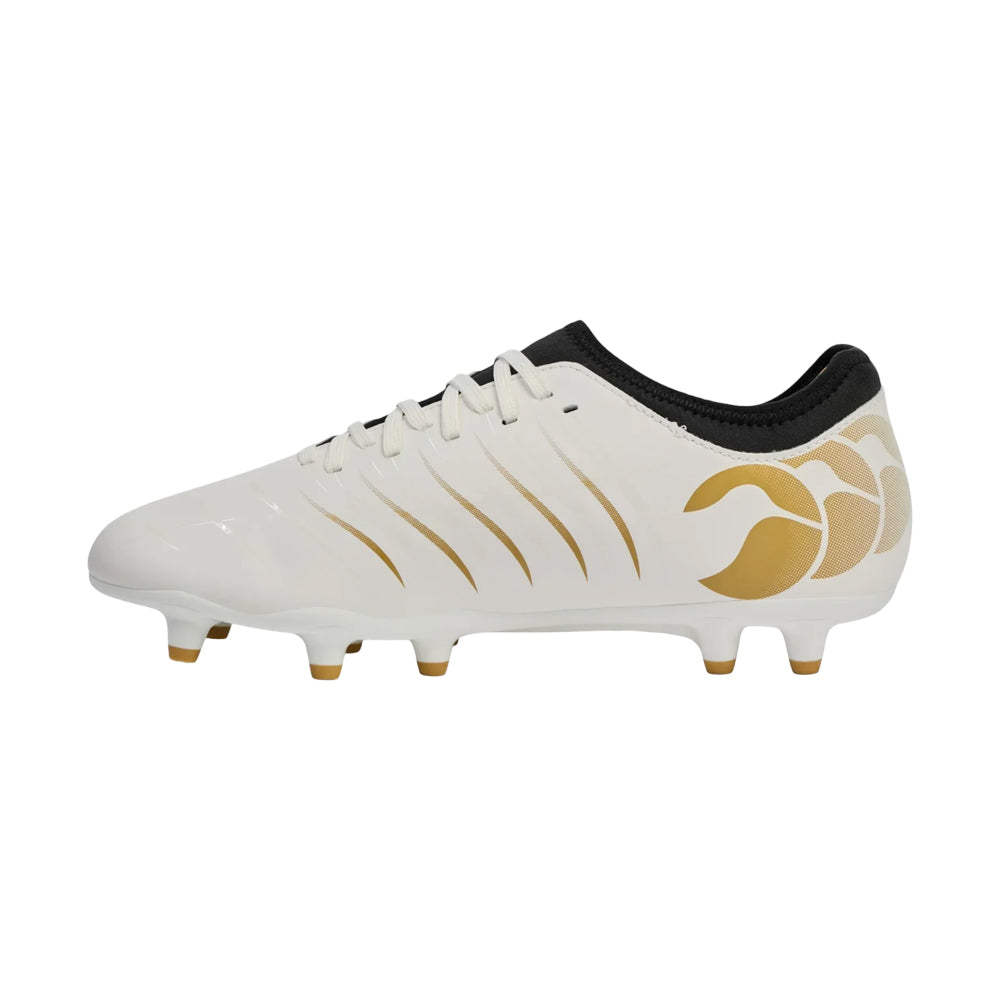 Snow White - Side - Canterbury Unisex Adult Phoenix 2.0 Team Firm Ground Rugby Boots