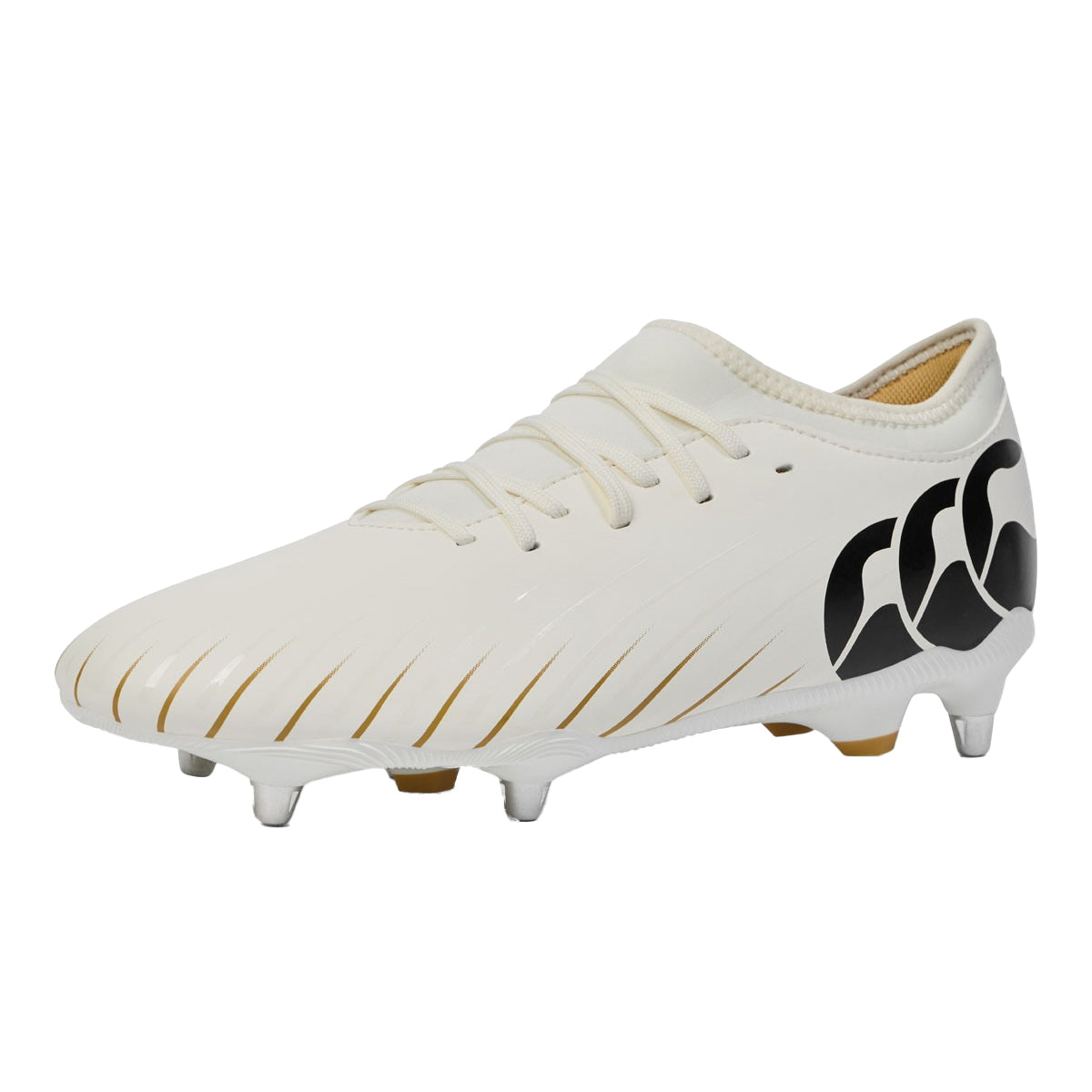 Snow White - Front - Canterbury Unisex Adult Speed Falcon Team Firm Ground Rugby Boots