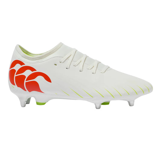 Snow White - Front - Canterbury Unisex Adult Speed Falcon Team Soft Ground Rugby Boots