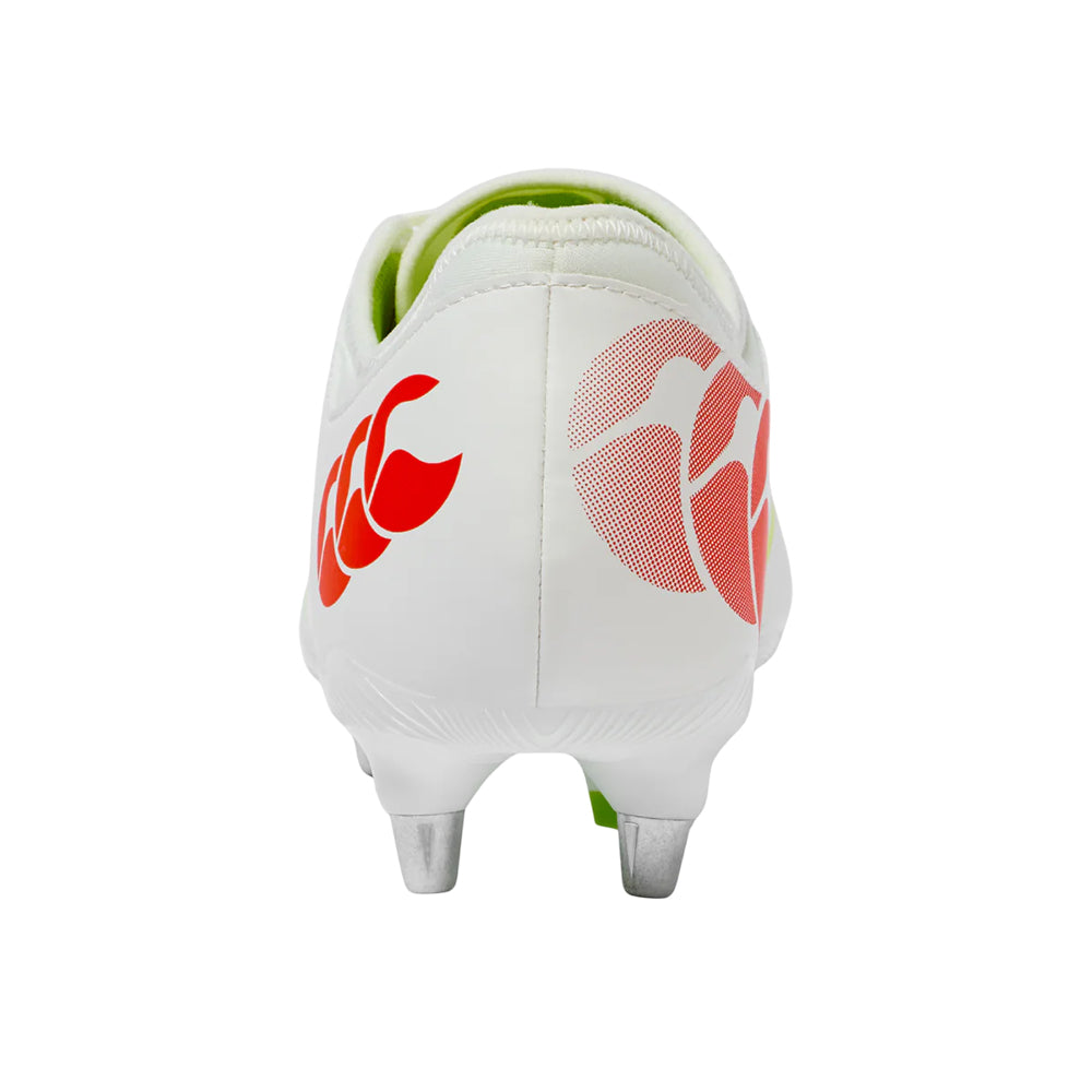 Snow White - Back - Canterbury Unisex Adult Phoenix 2.0 Team Soft Ground Rugby Boots