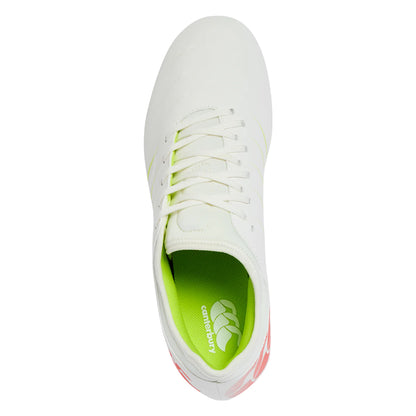 Snow White - Side - Canterbury Unisex Adult Phoenix 2.0 Team Soft Ground Rugby Boots