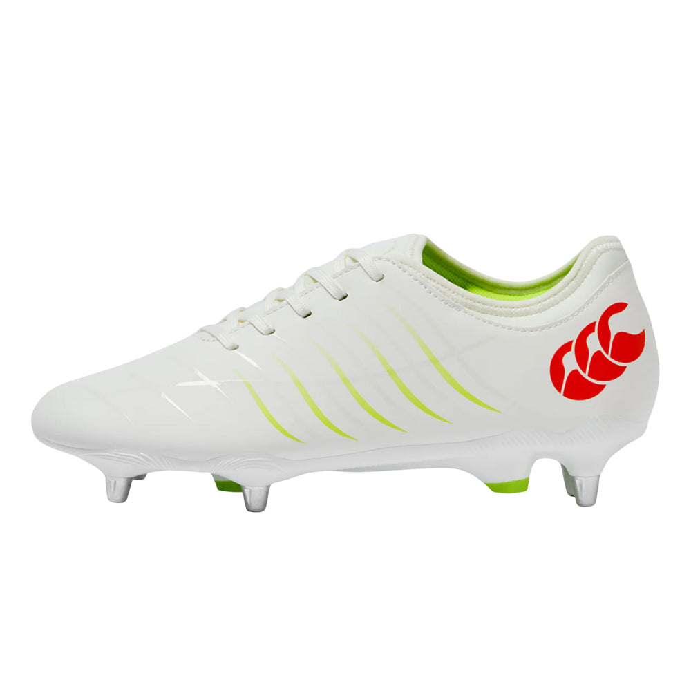 Snow White - Front - Canterbury Unisex Adult Phoenix 2.0 Team Soft Ground Rugby Boots