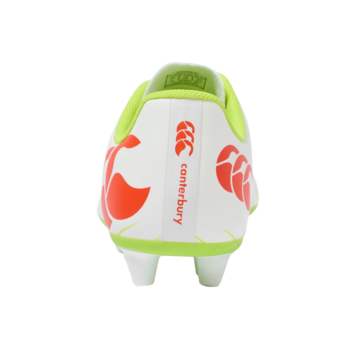 Snow White - Back - Canterbury Childrens-Kids Speed Falcon Firm Ground Rugby Boots