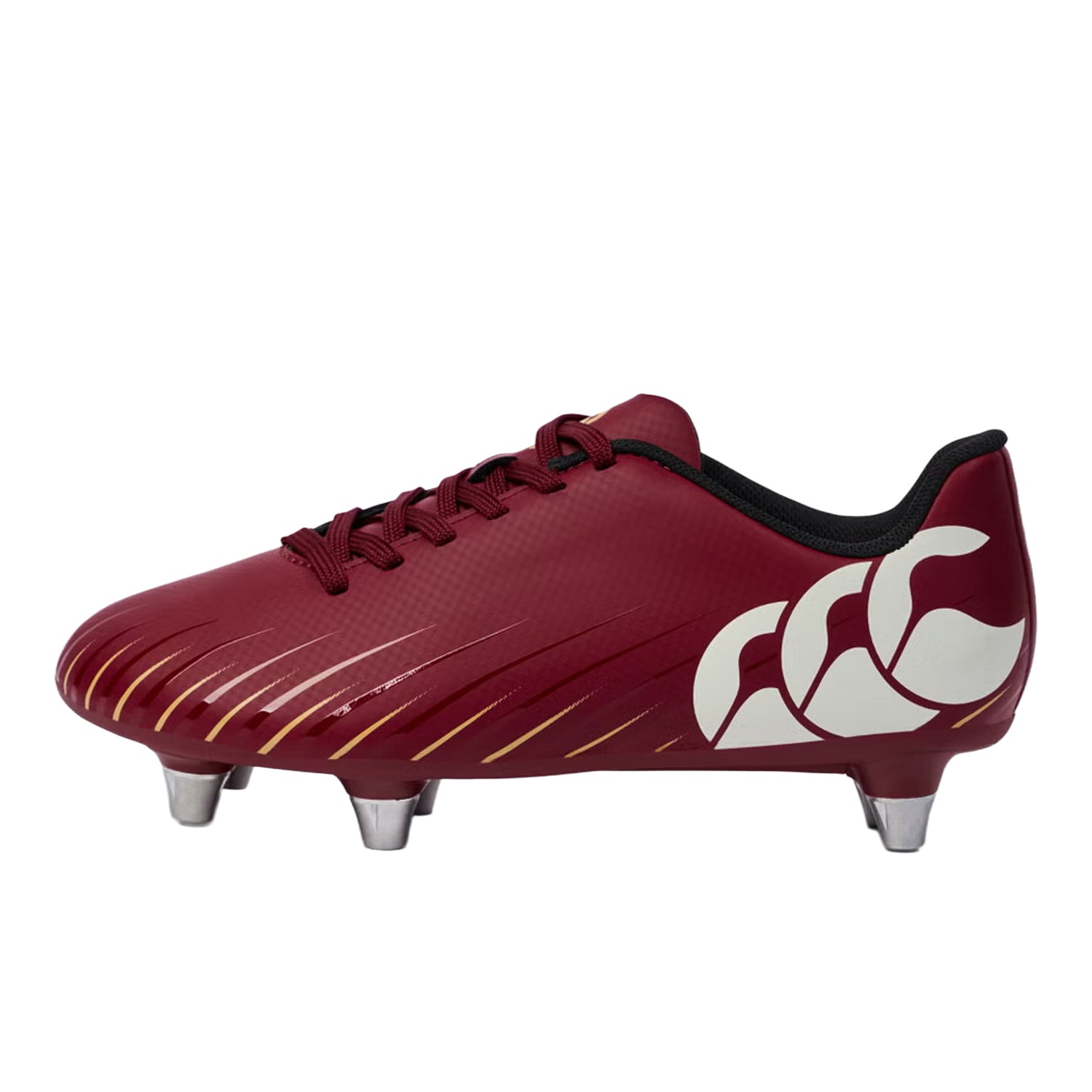 Tangerine Tango - Side - Canterbury Unisex Adult Speed Falcon Elite Soft Ground Rugby Boots
