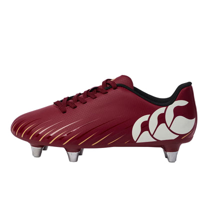 Tangerine Tango - Side - Canterbury Unisex Adult Speed Falcon Elite Soft Ground Rugby Boots