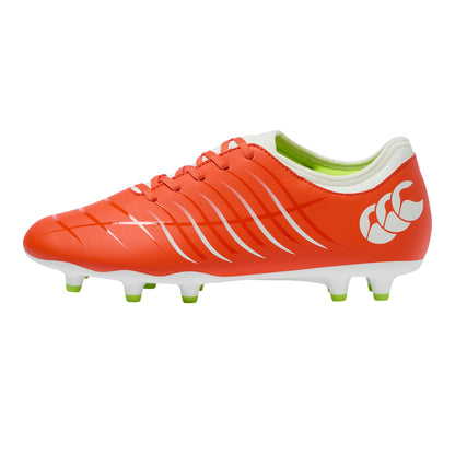 Tangerine Tango - Back - Canterbury Unisex Adult Phoenix 2.0 Team Synthetic Leather Soft Ground Rugby Boots
