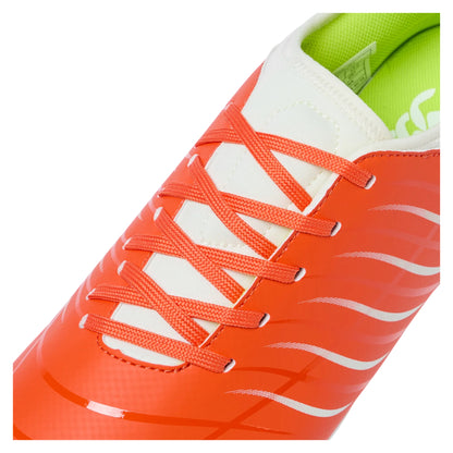 Tangerine Tango - Close up - Canterbury Unisex Adult Phoenix 2.0 Team Synthetic Leather Soft Ground Rugby Boots