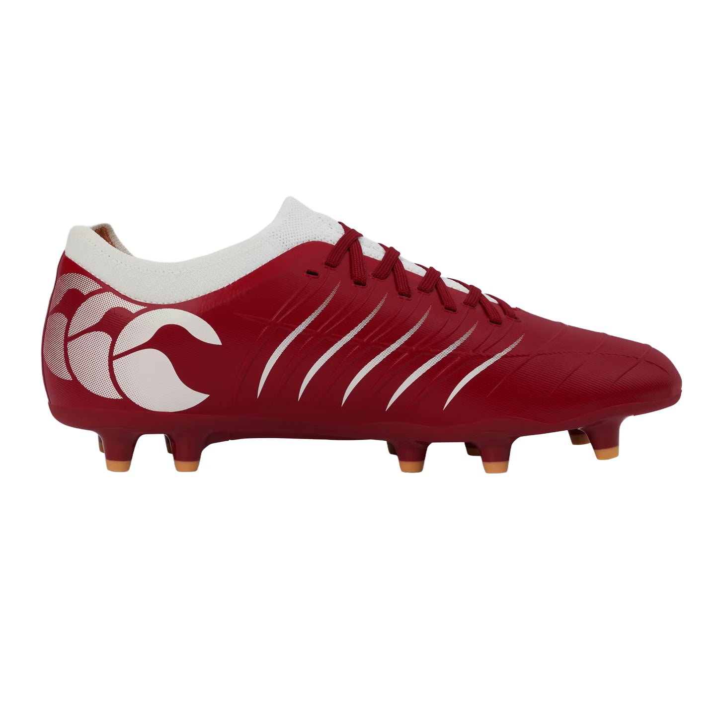 Tangerine Tango - Side - Canterbury Unisex Adult Phoenix 2.0 Team Synthetic Leather Firm Ground Rugby Boots