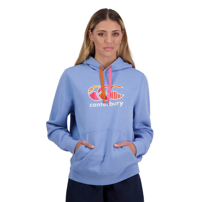 Storm Blue - Front - Canterbury Womens-Ladies Uglies Logo Hoodie