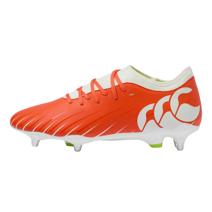 Tangerine Tango - Side - Canterbury Unisex Adult Speed Falcon Team Soft Ground Rugby Boots