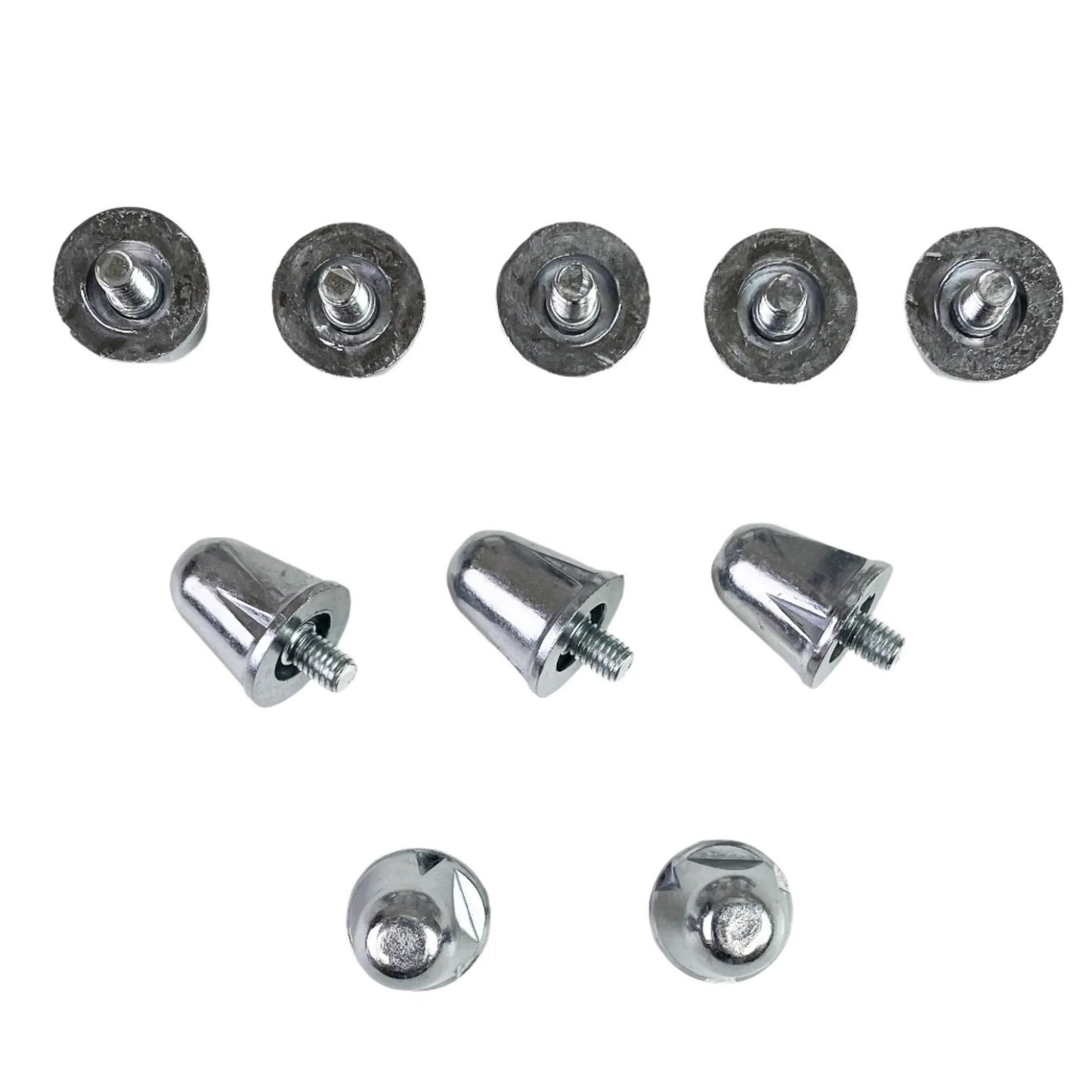 Silver - Front - Canterbury Stampede Performance Studs (Pack of 16)
