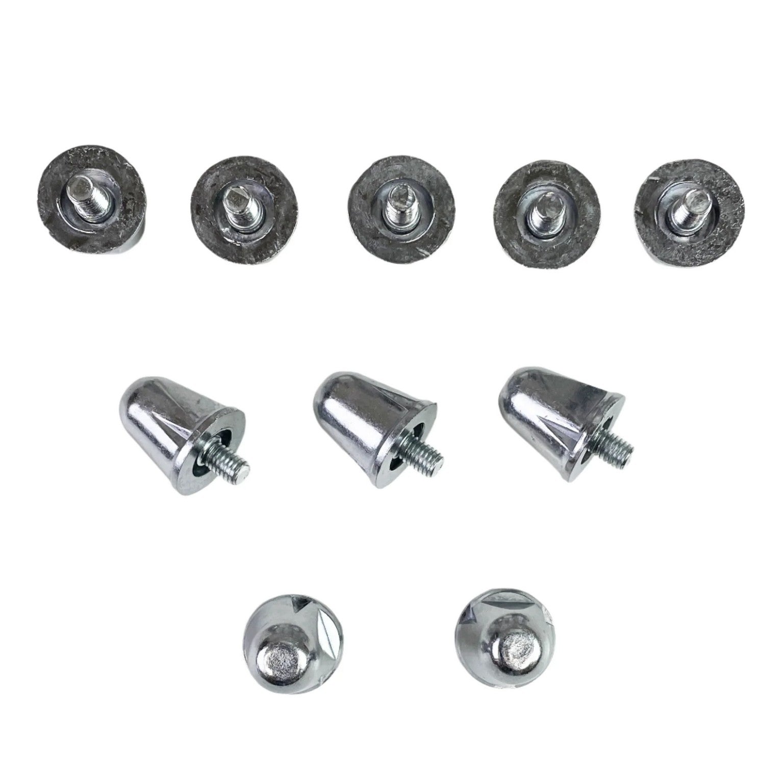 Silver - Front - Canterbury Stampede Performance Studs (Pack of 16)