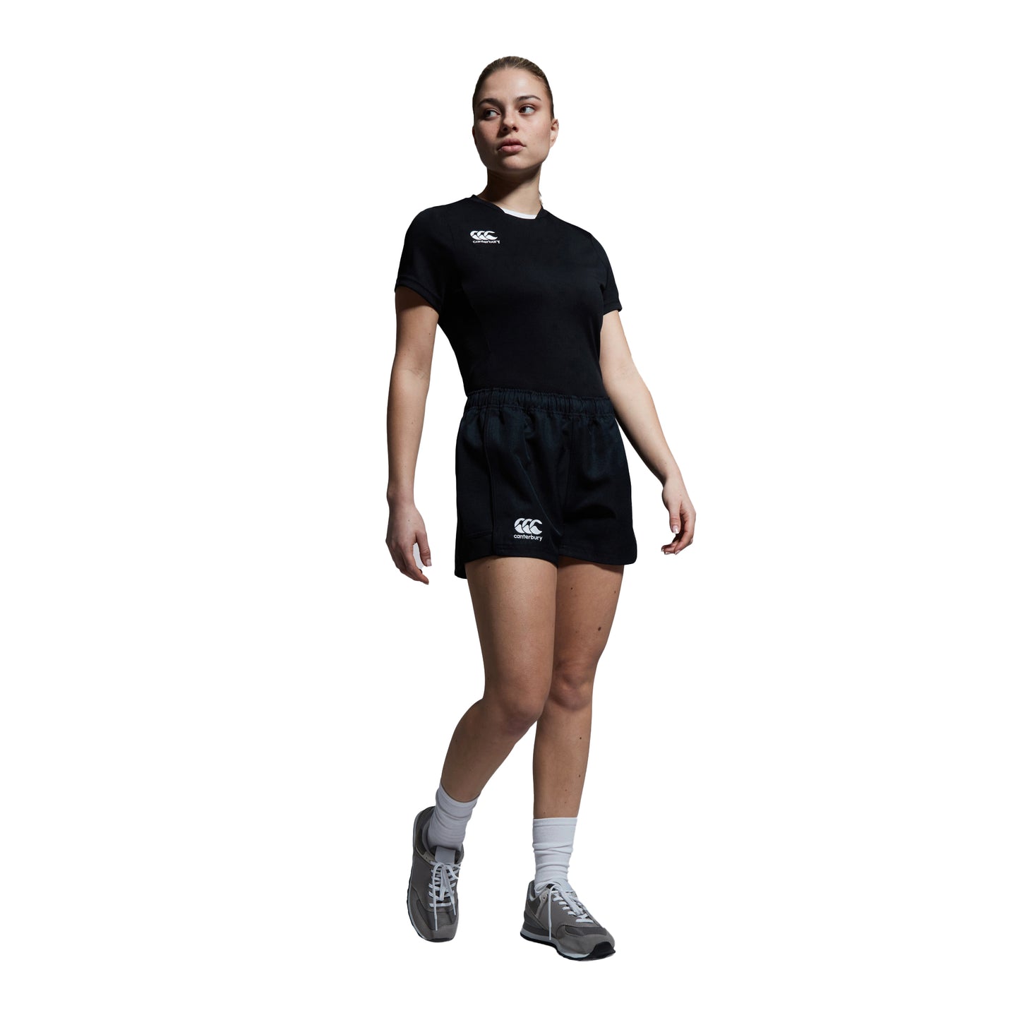 Black - Lifestyle - Canterbury Womens-Ladies Advantage Shorts