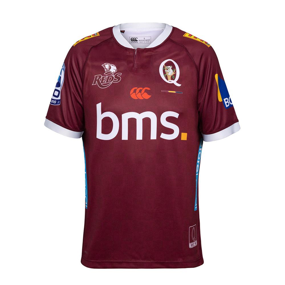 Navy - Front - Canterbury Childrens-Kids Queensland Reds Top