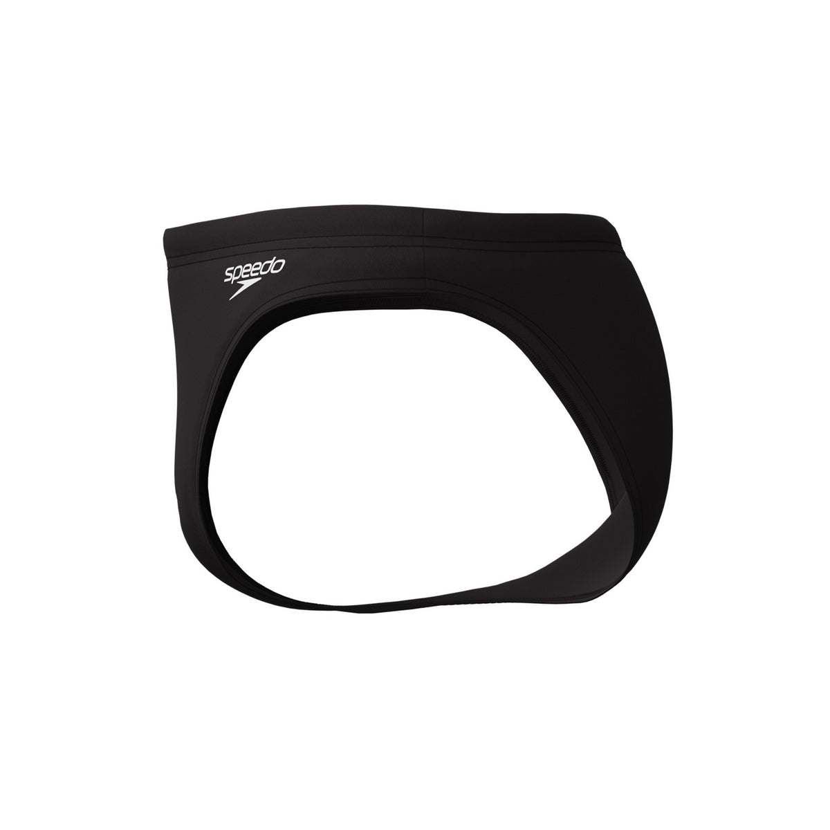 Black - Side - Speedo Mens Logo Endurasoft Briefs