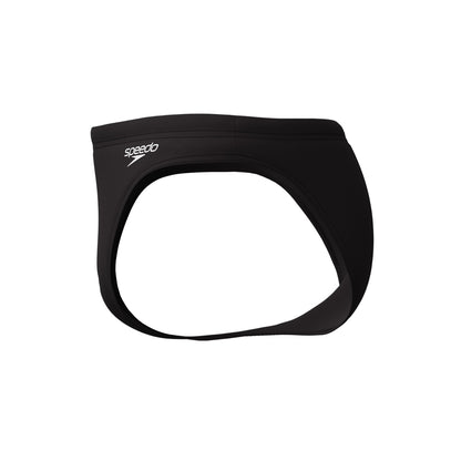 Black - Side - Speedo Mens Logo Endurasoft Briefs