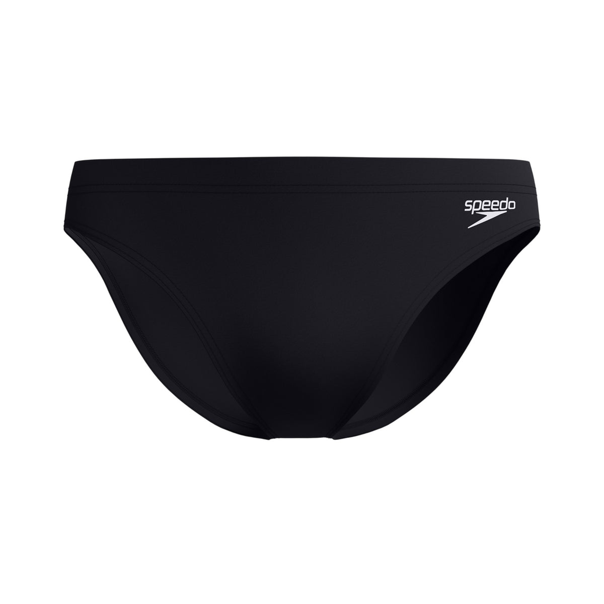 Black - Front - Speedo Mens Logo Endurasoft Briefs
