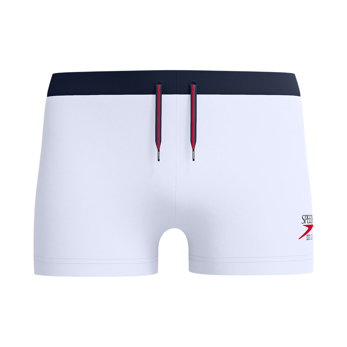 White - Front - Speedo Mens Solid Swim Shorts