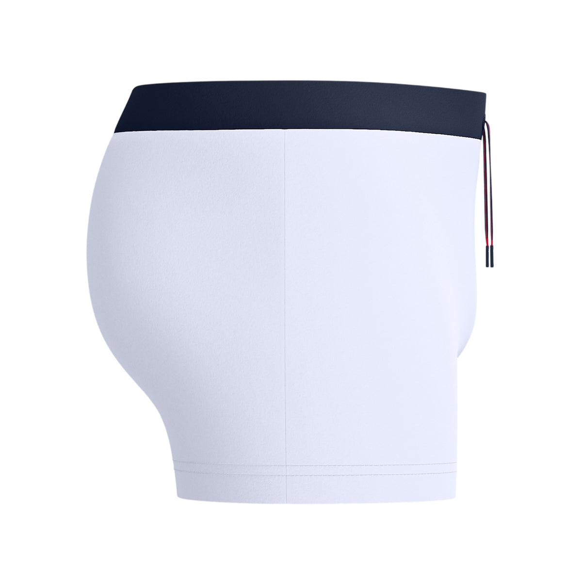 White - Side - Speedo Mens Solid Swim Shorts