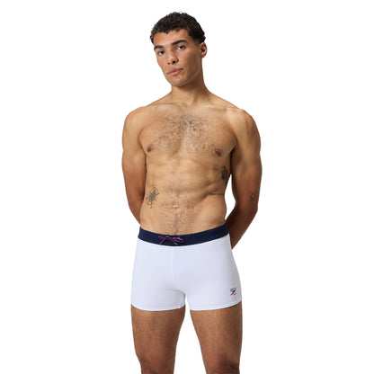 White - Lifestyle - Speedo Mens Solid Swim Shorts