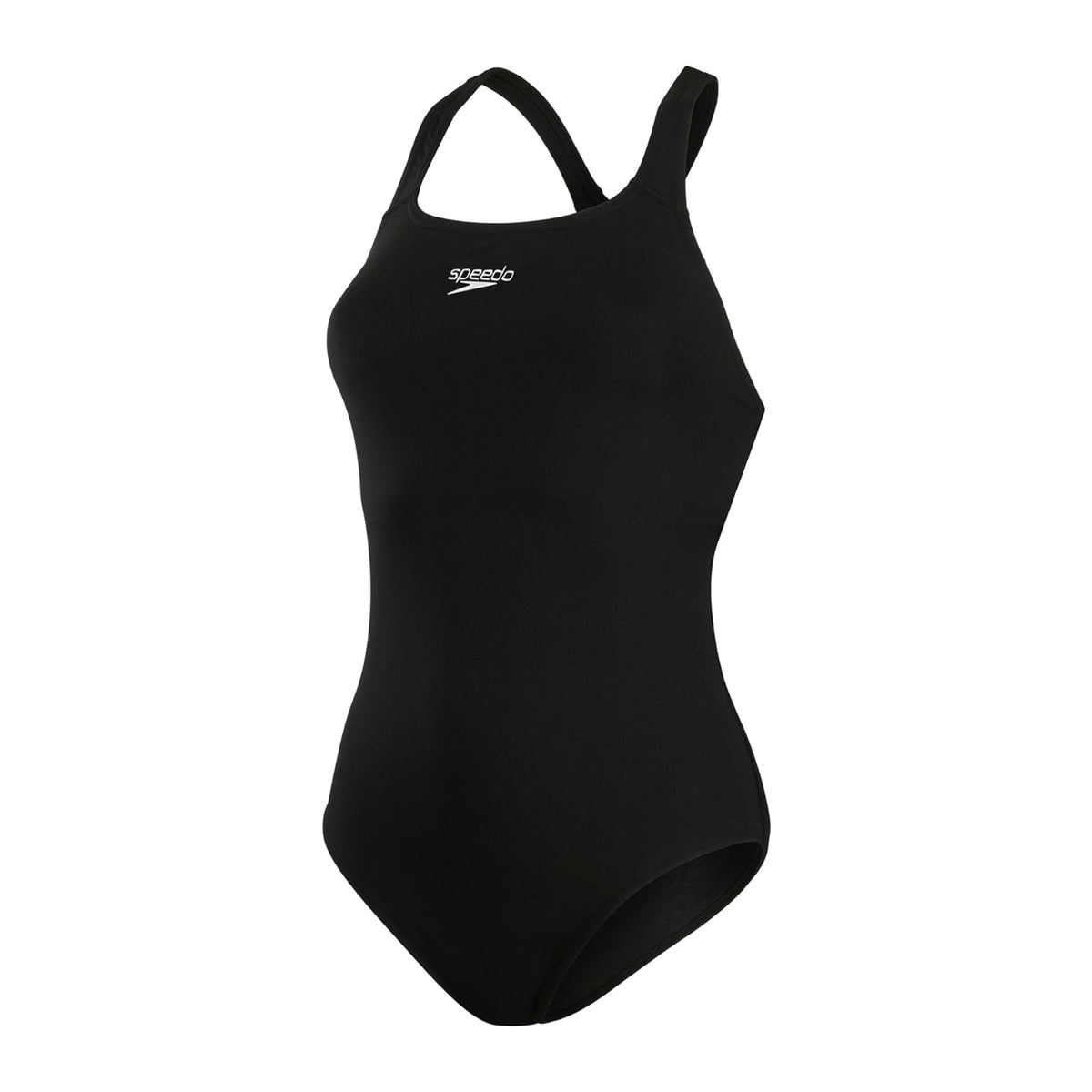 Black - Front - Speedo Womens-Ladies Kickback Endurance+ One Piece Swimsuit