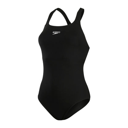 Black - Front - Speedo Womens-Ladies Kickback Endurance+ One Piece Swimsuit