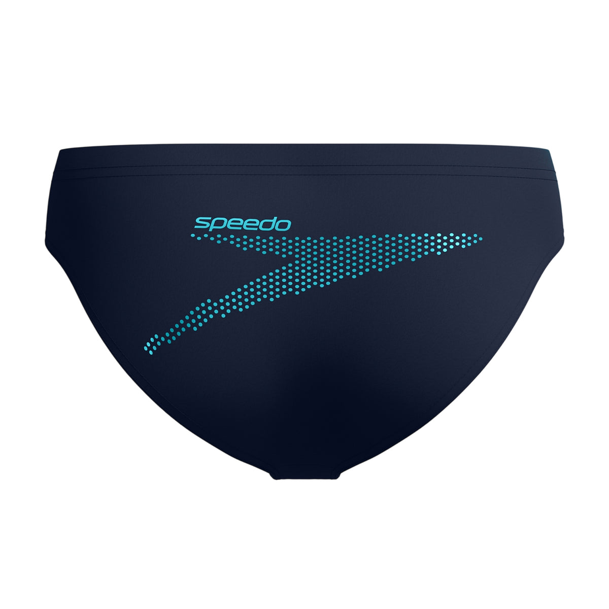 Navy - Back - Speedo Mens Boom Solid Endurance+ Swim Briefs