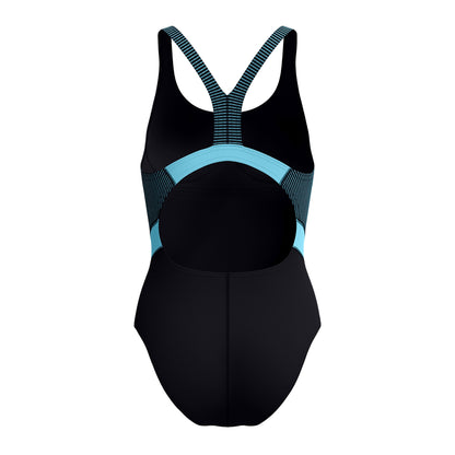 Black - Back - Speedo Womens-Ladies Quantum Splice One Piece Swimsuit